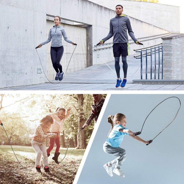 Compter corde à sauter Exercice de fitness Cordes à sauter Enfants  Équipement de sport pour adultes Enfants Appareil de sport
